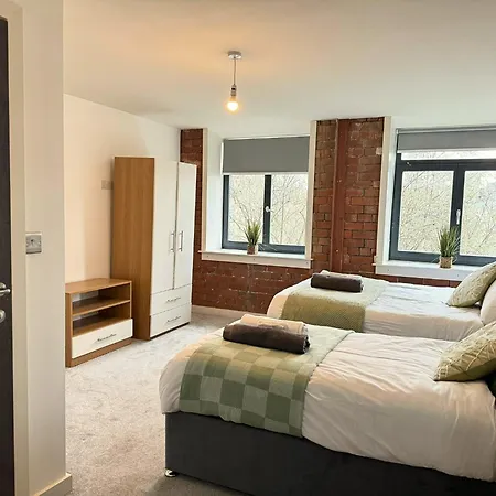 Stunning 2 Bed In Centre With Free Parking - Sleeps 7 Apartmán Bradford (West Yorkshire)