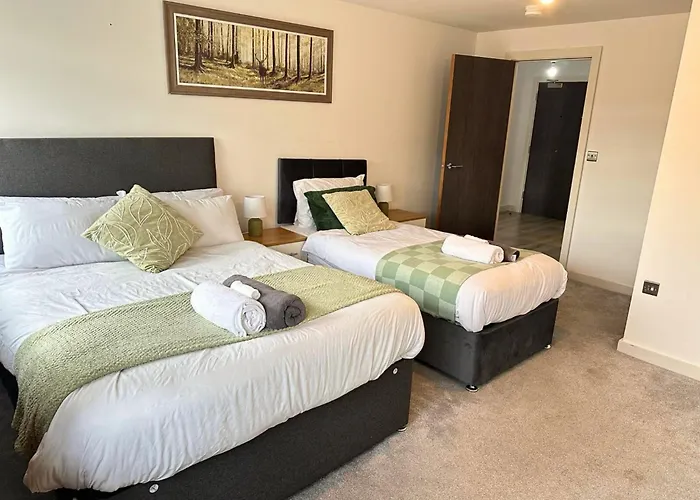 アパート Stunning 2 Bed In Centre With Free Parking - Sleeps 7 *